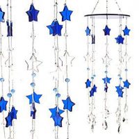 Beautiful Hanging Star Mobile ~ Blue