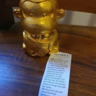 Zodiac Monkey Money Box ~Wealth & Luck (small)